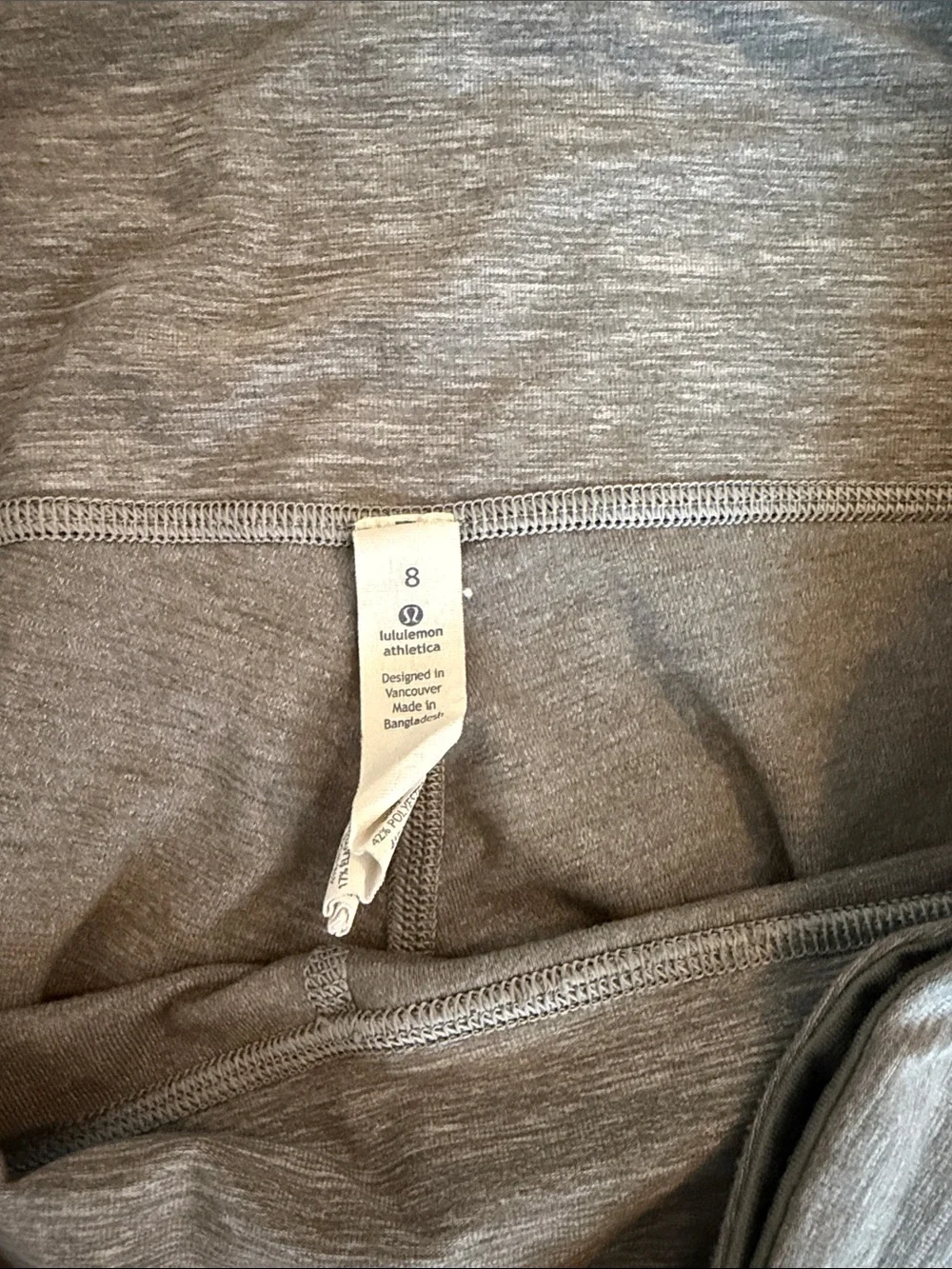 lululemon athletica Heather Gray Cropped Leggings
